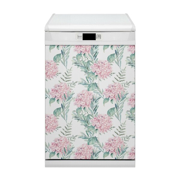 Decorative dishwasher magnet Light pink flowers