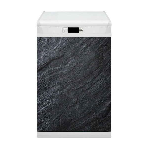 Decorative dishwasher magnet Black marble