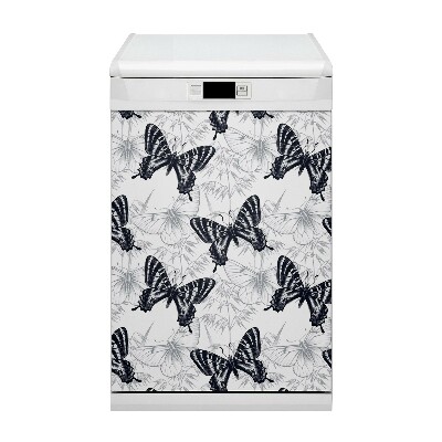 Dishwasher cover magnet Drawing butterflies