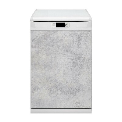 Magnetic dishwasher cover White texture concrete