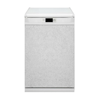 Magnetic dishwasher cover White concrete
