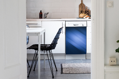 Magnetic dishwasher cover Blue abstraction