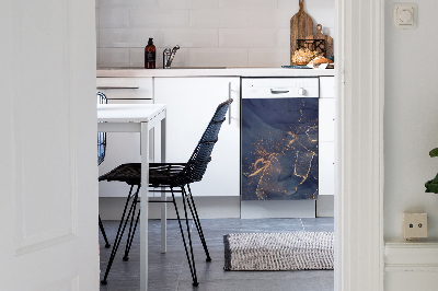 Magnetic dishwasher cover Marble texture