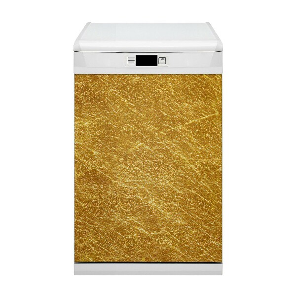 Dishwasher cover magnet Golden texture