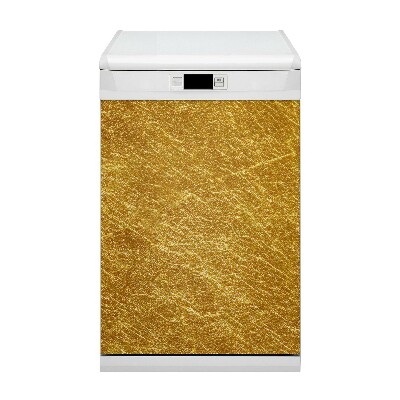 Dishwasher cover magnet Golden texture