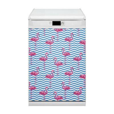 Dishwasher cover Flamingos