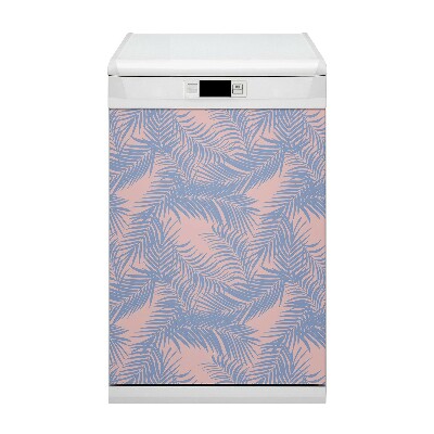 Decorative dishwasher magnet Blue leaves