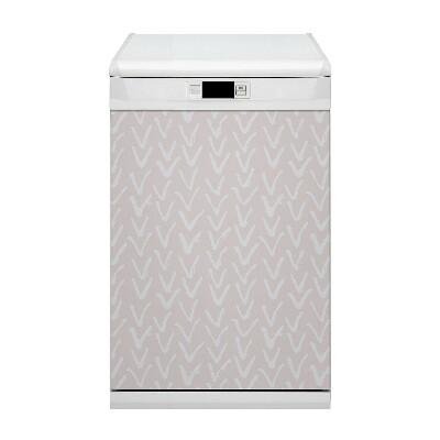 Decorative dishwasher magnet V light pink