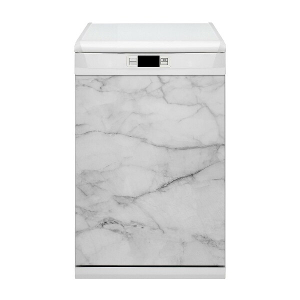 Dishwasher cover magnet Gray marble