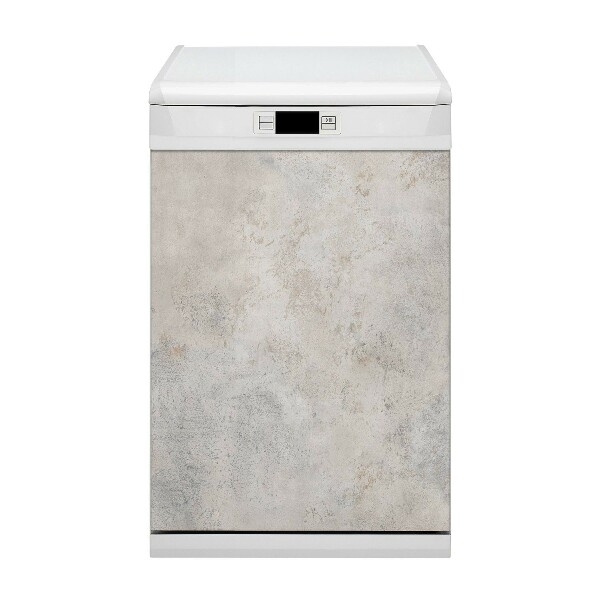 Dishwasher cover magnet White concrete