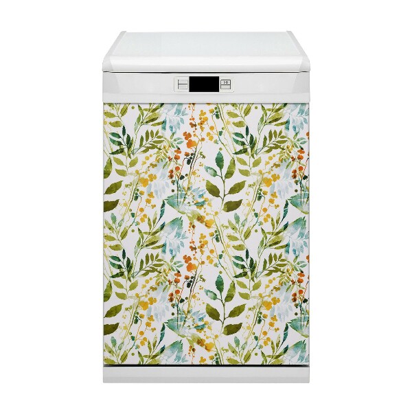 Dishwasher cover Boho flowers