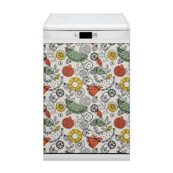 Decorative dishwasher magnet Fruit contours