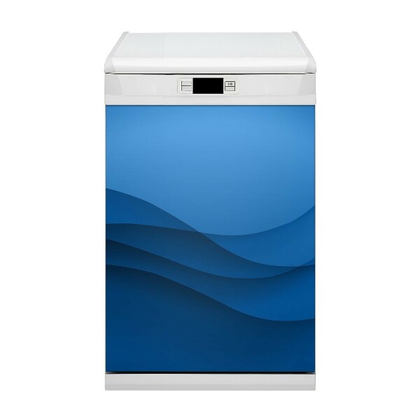 Magnetic dishwasher cover Blue crossing