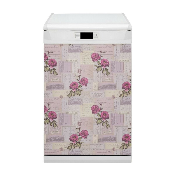 Magnetic dishwasher cover Paper and peon