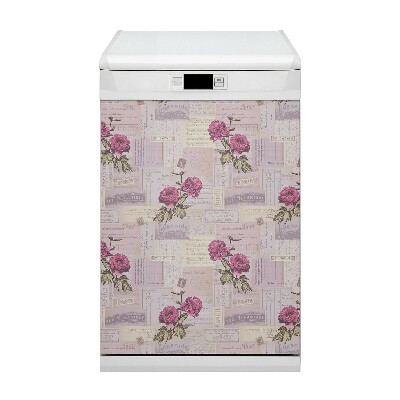 Magnetic dishwasher cover Paper and peon