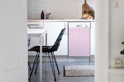 Magnetic dishwasher cover Pink grille