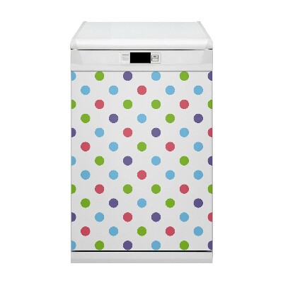 Dishwasher cover Colorful dots