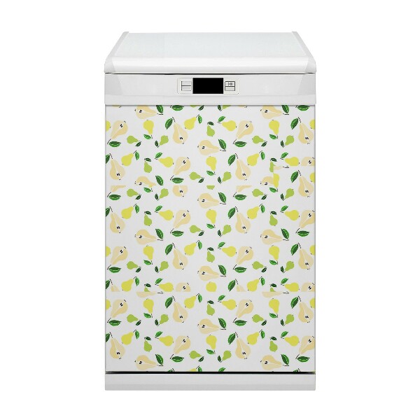 Magnetic dishwasher cover Yellow pears