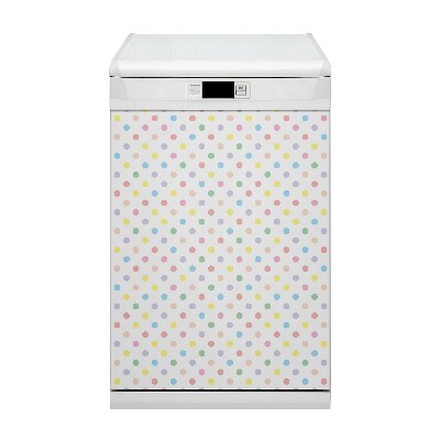 Dishwasher cover magnet Colorful dots