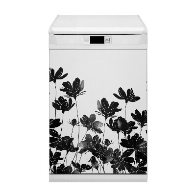 Magnetic dishwasher cover Black meadow