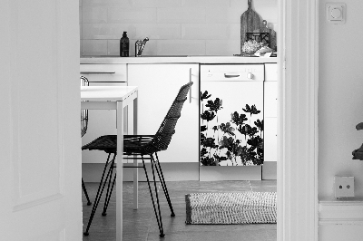 Magnetic dishwasher cover Black meadow