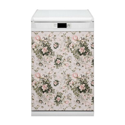 Dishwasher cover Colorful flowers