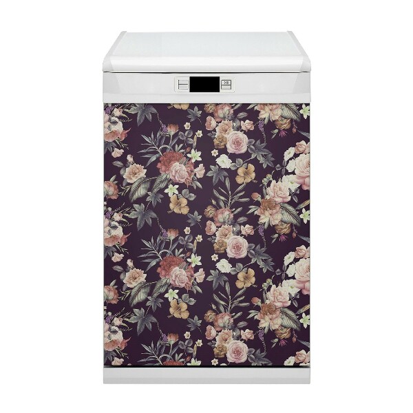 Dishwasher cover Garden flowers