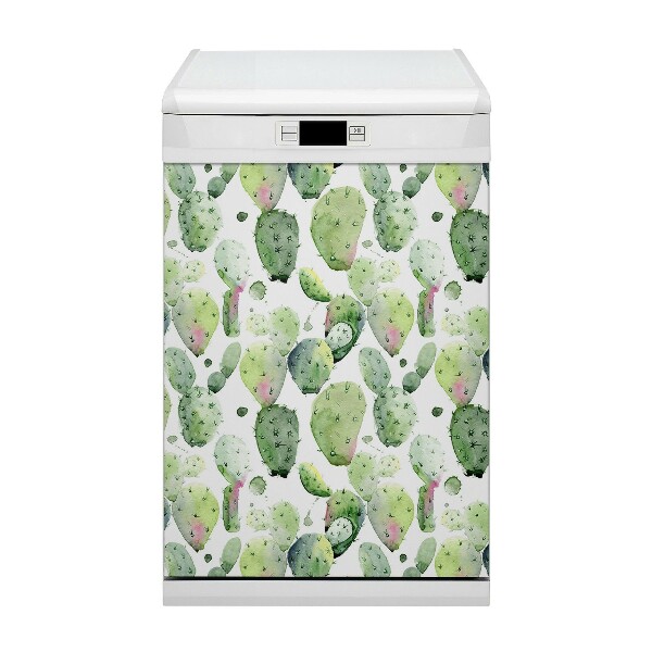 Magnetic dishwasher cover Tropics cacti