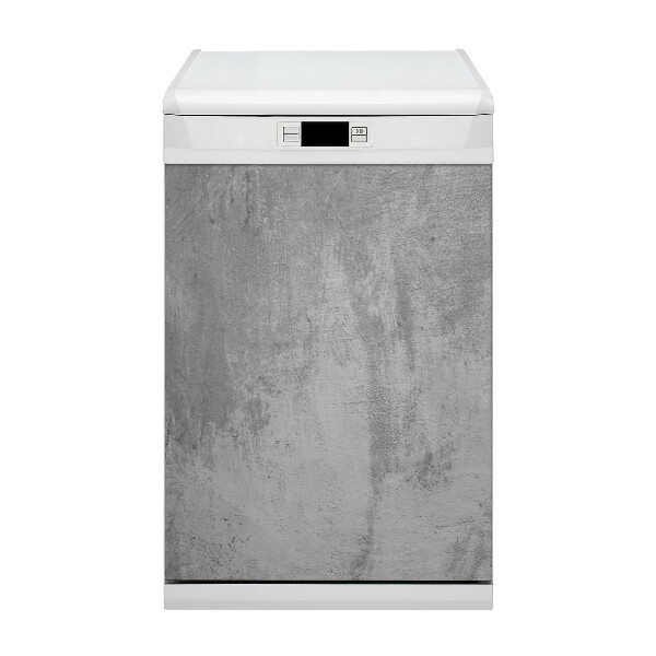 Magnetic dishwasher cover Gray concrete