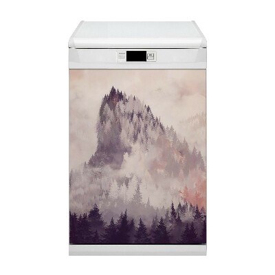 Decorative dishwasher magnet Mountain in the forest