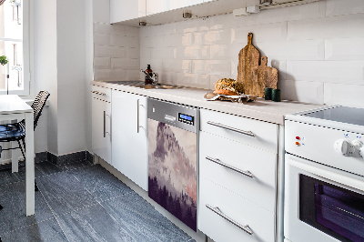 Decorative dishwasher magnet Mountain in the forest