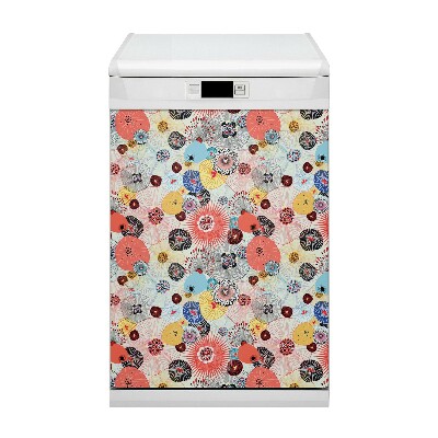 Dishwasher cover Floral pattern