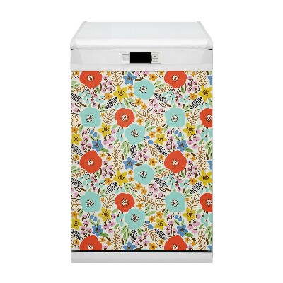 Dishwasher cover magnet Meadow flowers