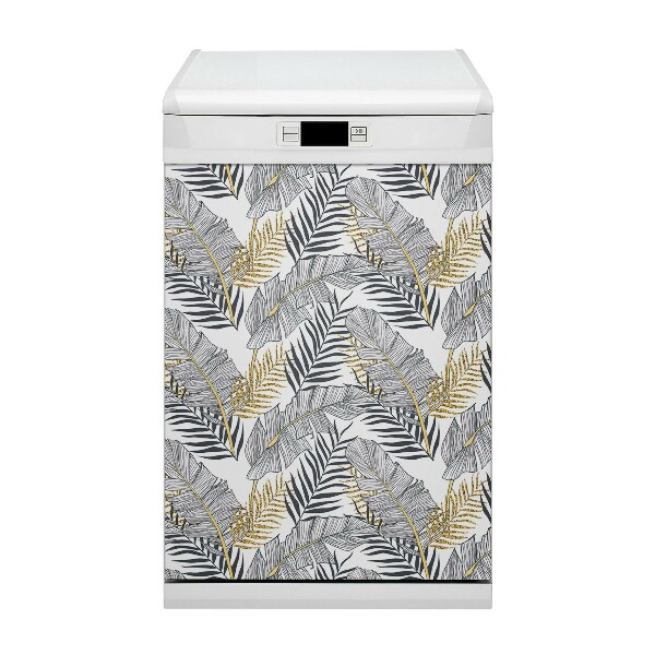 Dishwasher cover magnet Palm leaves