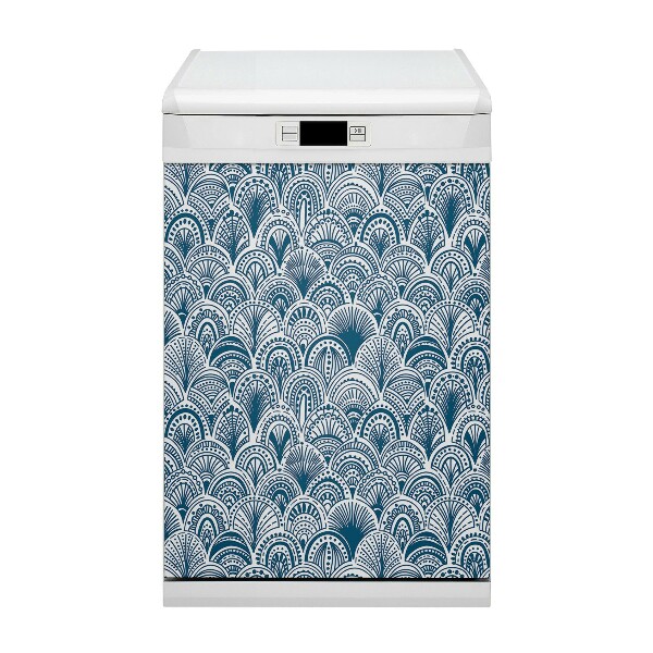 Magnetic dishwasher cover Moroccan pattern