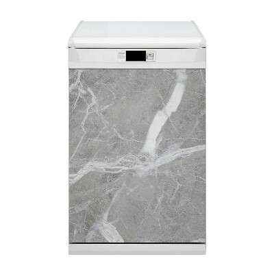 Decorative dishwasher magnet Gray marble