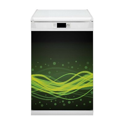 Dishwasher cover Green stripes