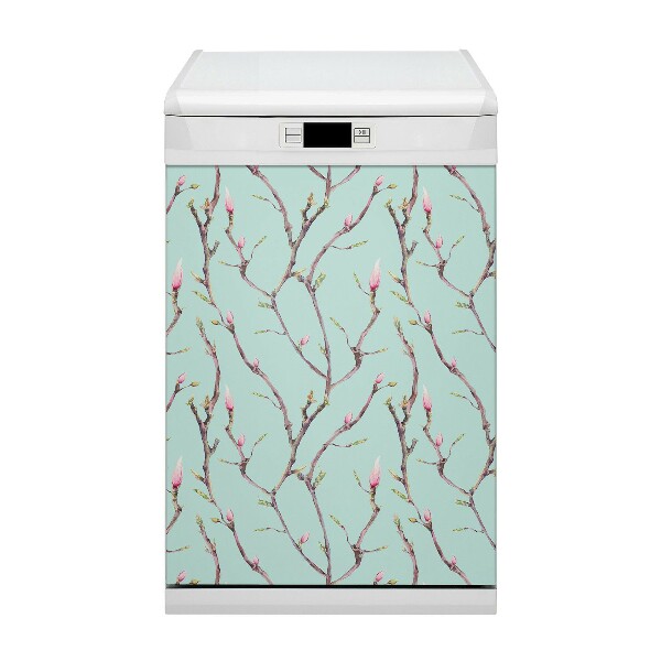 Dishwasher cover magnet Branches and donuts