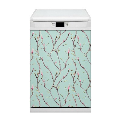 Dishwasher cover magnet Branches and donuts