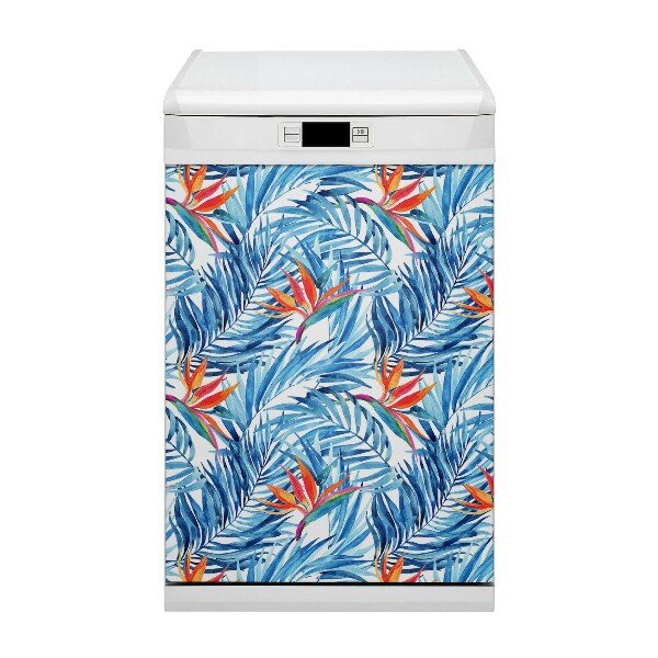 Dishwasher cover magnet Blue Paradise