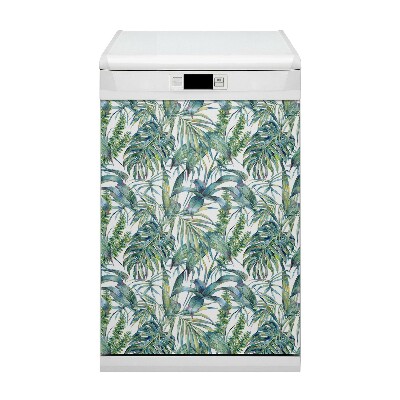 Magnetic dishwasher cover Exotic ferns