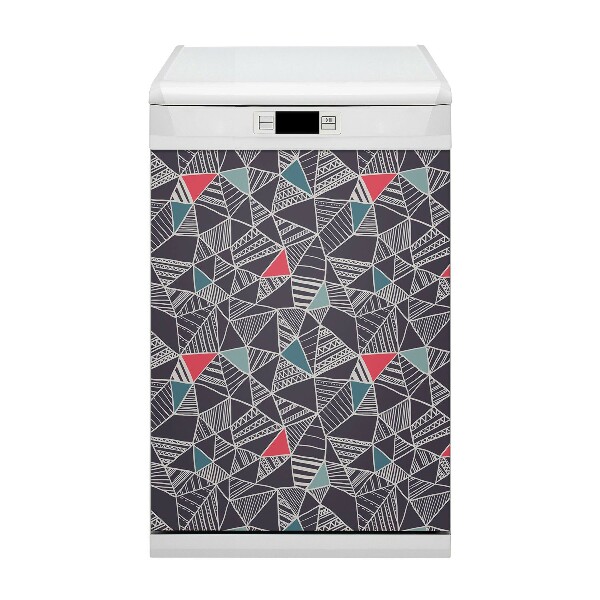 Decorative dishwasher magnet Doodle pattern