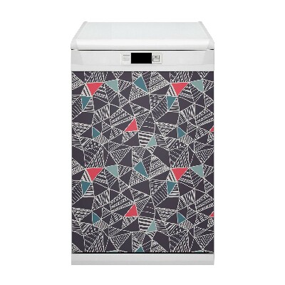 Decorative dishwasher magnet Doodle pattern