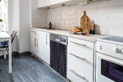 Magnetic dishwasher cover Dark cubes