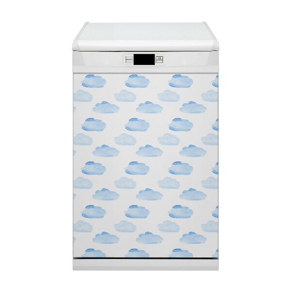 Magnetic dishwasher cover Clouds