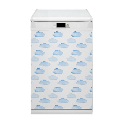 Magnetic dishwasher cover Clouds