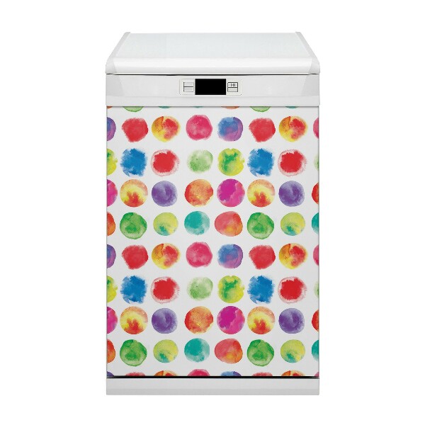 Magnetic dishwasher cover Painted dots