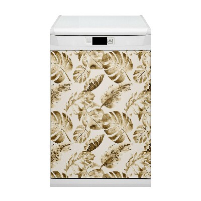 Decorative dishwasher magnet Palm leaves