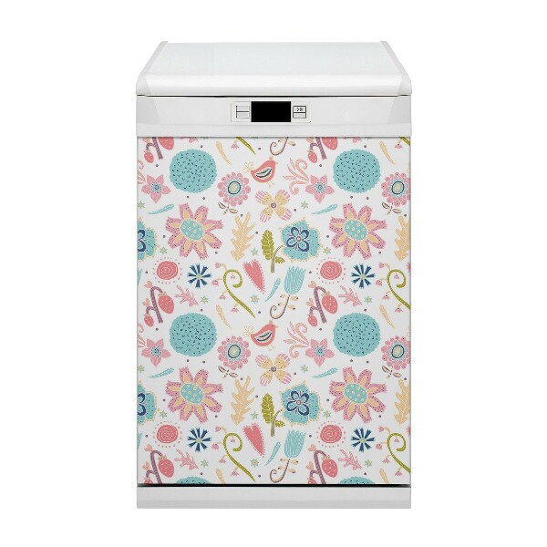 Magnetic dishwasher cover Colorful patterns