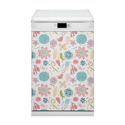 Magnetic dishwasher cover Colorful patterns